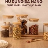 Hũ thủy tinh borosilicate nắp gỗ tre chịu nhiệt, chống ẩm mốc, đựng gia vị-28.000đ 2
