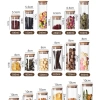 Hũ thủy tinh borosilicate nắp gỗ tre chịu nhiệt, chống ẩm mốc, đựng gia vị-28.000đ 8