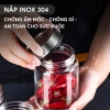 Hũ Thủy Tinh Borosilicate Nắp Inox 304 Đựng Thực Phẩm Kín Khí Không ẩm mốc 55.000đ