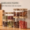 Hũ Thủy Tinh Borosilicate PHALEDO PL-372 Nắp Vuông Gỗ Tre Không Chì, Chịu Nhiệt Giá 26.500₫ 6