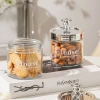 Hũ thủy tinh nắp gấu bạc - Đựng hạt, đồ ăn vặt, bảo quản thực phẩm, giá 19.000