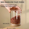 Hũ thuỷ tinh nắp gỗ tre chịu nhiệt, đậy kín thực phẩm, dung tích lớn PHALEDO