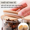 Hũ thuỷ tinh nắp gỗ tre chịu nhiệt, đậy kín thực phẩm, dung tích lớn PHALEDO 6