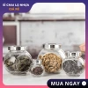 Hũ Thủy Tinh Nghiêng Nắp Xi Bạc 50‑380ml Đựng Bánh Mứt, Gia Vị, Đồ Khô, Kẹo Tết – Sang Trọng, Giá 8.000đ