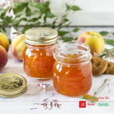 Hũ thủy tinh tròn miệng rộng hoa văn nổi, nắp nhôm 150ml/300ml - Giá ưu đãi 14.742đ