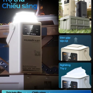 HubBfast PD60 50.000mAh chính hãng sạc nhanh công suất cao dây sạc tiện 899.000₫ 4