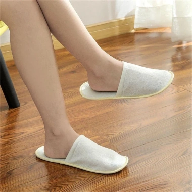 Huleqi Dép dùng một lần dày cho phòng vệ sinh di động - Phù hợp khách sạn