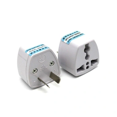 HV6.208 Sét 2 Phích Chuyển Đổi 2-3 Chân Sang 2 Chân Dẹt Chéo - Chuẩn Trung Quốc & Úc, Giá Ưu Đãi 20.000 VNĐ