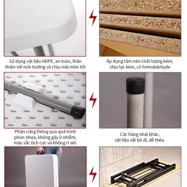 ICON Bàn Gấp Gọn Di Động Không Cài Đặt Tiện Lợi Cho Gia Đình, Văn Phòng và Ngoài Trời Giá Ưu Đãi 884.692 VND 3