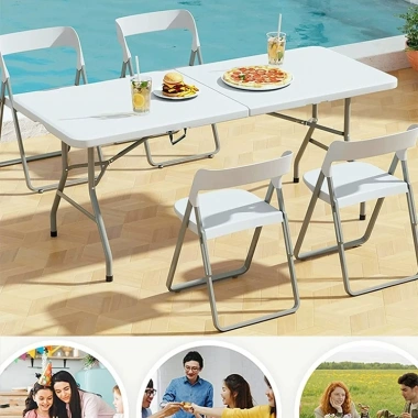 ICON Bàn Gấp Gọn Di Động Không Cài Đặt Tiện Lợi Cho Gia Đình, Văn Phòng và Ngoài Trời Giá Ưu Đãi 884.692 VND 4