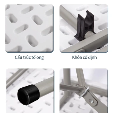 ICON Bàn Gấp Gọn Di Động Không Cài Đặt Tiện Lợi Cho Gia Đình, Văn Phòng và Ngoài Trời Giá Ưu Đãi 884.692 VND 8