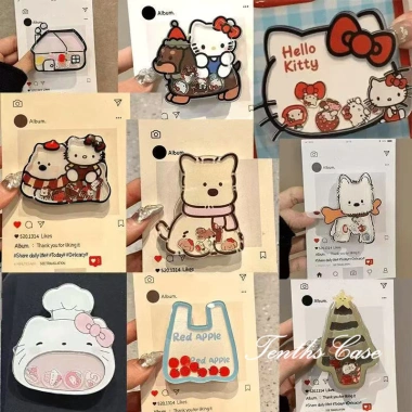 Ins Lắc Giá Đỡ Mèo Hello Kitty Labubububu – Giá Đỡ Gấp Túi Khí Cho Điện Thoại 43.694₫