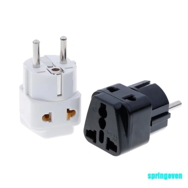 Jack phích điện EU đa năng 2 chân tròn lõi đồng - Du lịch, giá 1 chiếc 19.000₫ 6