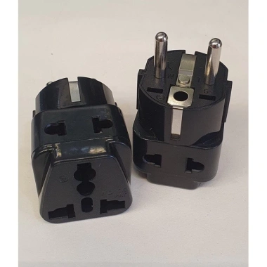 Jack phích điện EU đa năng 2 chân tròn lõi đồng - Du lịch, giá 1 chiếc 19.000₫ 8