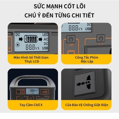 Jantech EG008 Trạm sạc dự phòng di động 220VAC 150W 47.000mAh - Bộ lưu DC 12.8V, dung lượng lớn 3 Jantech EG008 Trạm sạc dự phòng di động 220VAC 150W 47.000mAh - Bộ lưu DC 12.8V, dung lượng lớn 3