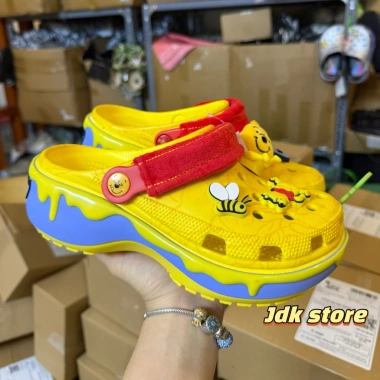 JDK Store Dép Sục Platform Hoạ Tiết Gấu Pooh Đế Cao 5cm - Giá 540.000 VND