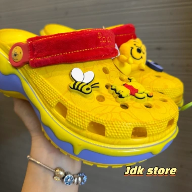 JDK Store Dép Sục Platform Hoạ Tiết Gấu Pooh Đế Cao 5cm - Giá 540.000 VND