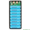 Jenniferac Case Sạc Nhanh 8 Cell 18.650 - Vỏ Power Bank Dễ Mang Theo cho 8x18.650