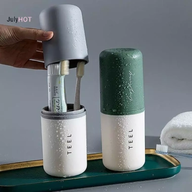 JULYHOT Hộp Đựng Bàn Chải Đánh Răng Di Động - Phụ Kiện Du Lịch, Cắm Trại, Phòng Tắm 2