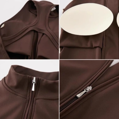Jumpsuit Nữ Tập Gym TRIONEX - Đồ Gym Nữ Sẵn Mút Ngực, Áo Liền Quần Co Giãn, Giá Tốt 285k 3