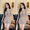 Jumsuit nữ cao cấp áo ống, dây nơ eo, set đồ Tết thời trang Doans - 435k 4