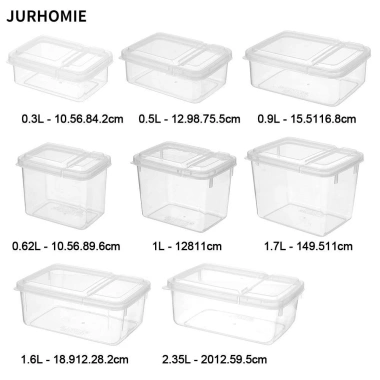 Jurhomie Bento Box 8 kích cỡ nắp lật - Hộp đựng thực phẩm nhựa, giá chỉ 30.140 VND