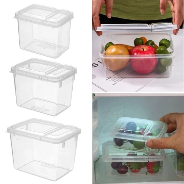 Jurhomie Bento Box 8 kích cỡ nắp lật - Hộp đựng thực phẩm nhựa, giá chỉ 30.140 VND 5