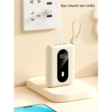 K97 Pin dự phòng 10.000mAh kèm cáp PD, sạc siêu nhanh, bảo hành 6 tháng - 95.000₫
