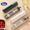 Kaiyo Bộ Muỗng Nĩa Dao Thép Không Gỉ 304 Cao Cấp, Kèm Hộp Đựng 61,210₫