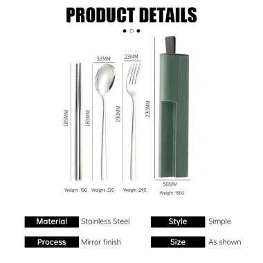 Kaiyo Bộ Muỗng Nĩa Dao Thép Không Gỉ 304 Cao Cấp, Kèm Hộp Đựng 61,210₫