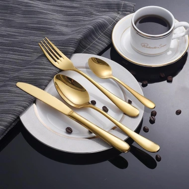 Kaiyo Dao Muỗng Nĩa Inox Vàng Gold cho Nhà Hàng, Quán Ăn - 14.900 VND 8