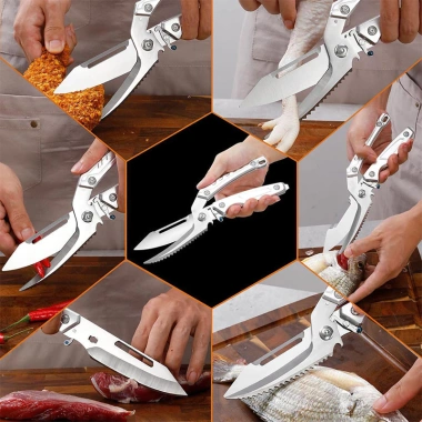 Kaiyo Kéo cắt xương gà trợ lực đa năng – thái thịt, mở bia, giảm giá 21% 2 Kaiyo Kéo cắt xương gà trợ lực đa năng – thái thịt, mở bia, giảm giá 21% 2