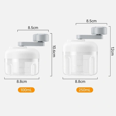 Kannell Tỏi Pounder Không Dây - Bộ Đồ Ăn Máy Xay Thực Phẩm 2 Tích 100ml/250ml, Tiết Kiệm Thời Gian, Giá Ưu Đãi 72.380₫ 2