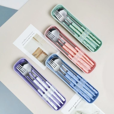 Kannert Bộ 3 Cái Dao Kéo Hộp Ăn Trưa Di Động - Cắm Trại, Nhà Bếp, Thìa Nĩa Đũa 9 Kannert Bộ 3 Cái Dao Kéo Hộp Ăn Trưa Di Động - Cắm Trại, Nhà Bếp, Thìa Nĩa Đũa 9