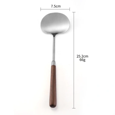 KATELV Bộ dụng cụ nấu ăn: Quả óc chó tay cầm gỗ, thìa thìa nĩa, dao kéo Giá 104k 9