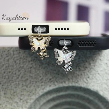 Kayaktion Mặt dây chuyền cắm bụi – Ngọc trai, kim cương nhân tạo, Type‑C, 38.170₫
