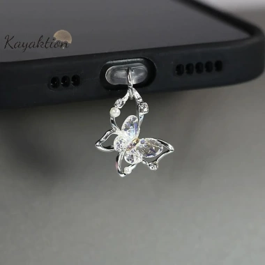 Kayaktion Mặt dây chuyền cắm bụi – Ngọc trai, kim cương nhân tạo, Type‑C, 38.170₫