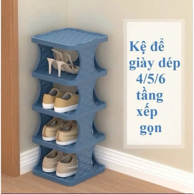 Kệ 6 Tầng Gấp Gọn MKN75 - Tiện Lợi Để Giày Dép, Tiết Kiệm Không Gian, 123.000₫