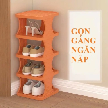 Kệ 6 Tầng Gấp Gọn MKN75 - Tiện Lợi Để Giày Dép, Tiết Kiệm Không Gian, 123.000₫