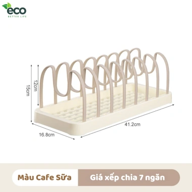 Kệ cài nắp vung nồi ECO đa năng, giá úp đĩa chảo, điều chỉnh khoảng cách - chỉ 32.000 VND 9