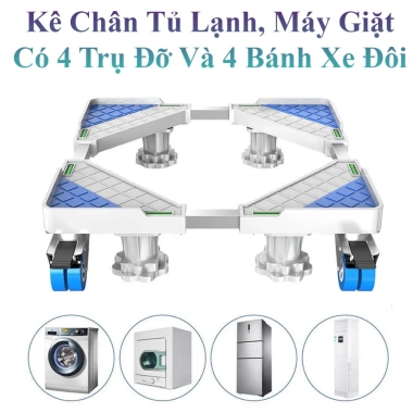 Kê Chân Tủ Lạnh và Máy Giặt Bánh Xe Tiện Lợi - Giá 305.000 đồng Giảm