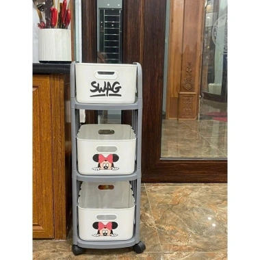 Kệ Đa Năng Mickey 2-3 Tầng Tiện Lợi - Giá Ưu Đãi 129.000 VNĐ, Bảo Quản Đồ Nhỏ Gọn 7