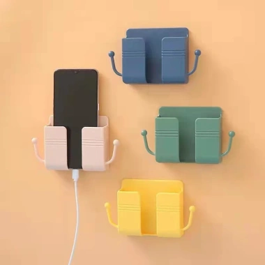 Kệ Dán Tường Không Cần Khoan, Giá Đỡ Remote, Sạc Điện Thoại, Đồ Dùng Tiện Lợi 10.5k
