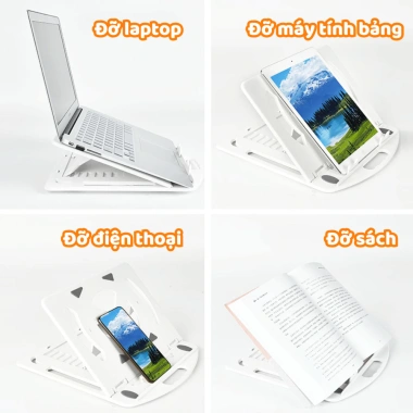 Kệ Đặt Laptop SUNBEAM Đế Xoay 360°, Tản Nhiệt, Gấp Gọn, Chỉnh Cao – Giá 133.000₫ 5