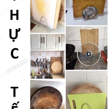 Kệ Để Dao Thớt Inox 304 HIKARU Mini 2.024 - Rãnh gài dao, giá chỉ 35.000 VND 3