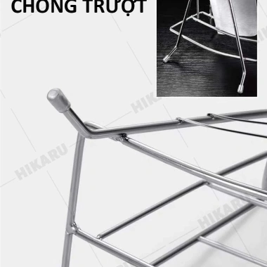 Kệ Để Dao Thớt Inox 304 HIKARU Mini 2.024 - Rãnh gài dao, giá chỉ 35.000 VND 7