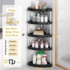 Kệ Để Đồ Nhà Bếp và Phòng Tắm Góc Tường Tam Giác 3-4 Tầng, Có Bánh Xe - Tiết Kiệm Không Gian, Di Động Dễ Dàng, Giá Chỉ 31.000₫