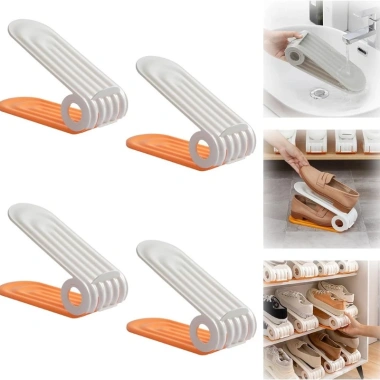 Kệ Để Giày Dép Gấp Gọn - Giá Đỡ Đa Năng Tùy Chỉnh Độ Cao Tiết Kiệm Không Gian