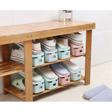 Kệ để giày dép nhựa cất gọn tiết kiệm diện tích - Giá 18.900đ