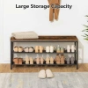 Kệ để giày dép vintage gỗ MDF cao cấp - kệ decor có ghế ngồi nhỏ gọn, giá ưu đãi 330.000đ 8